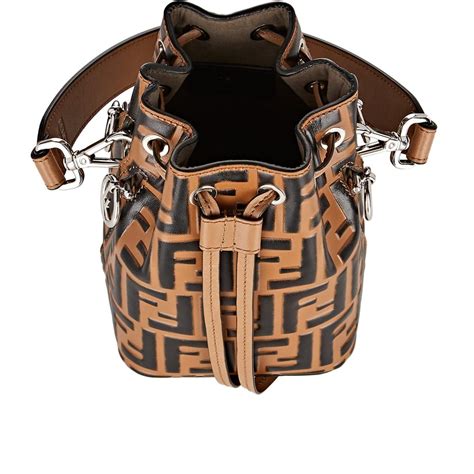 fendi mon tresor logo leather bucket bag|fendi mon tresor small.